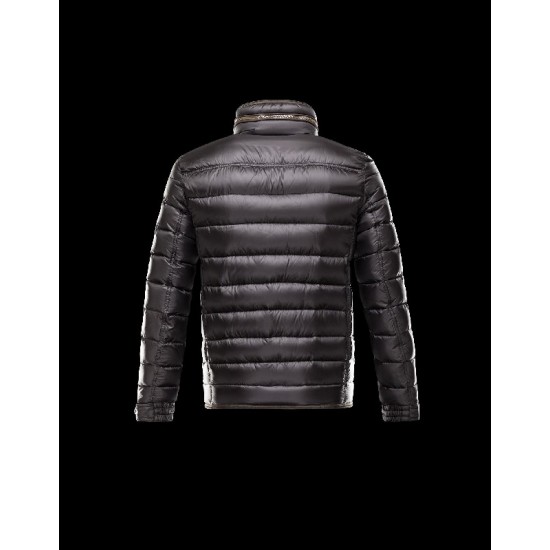 Moncler NORBERT Turtleneck Sort Dunjakke Nylon/Polyamid Herre 41378019WP