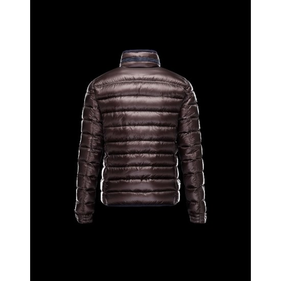 Moncler NORBERT Turtleneck Dark Brun Dunjakke Nylon/Polyamid Herre 41378019TI