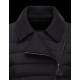 Moncler NOUES Classic Neckline Broadcloth Collar Sort Vinter Jakker Techno Fabric Dame 41457415FM