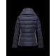 Moncler PALAS Double-Breasted Turtleneck Dark Blå Dunjakke Nylon Dame 41457361OC