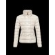 Moncler PLANE Detachable Hood Double-Breasted Ivory Dunjakke Lacquered Nylon Dame 41382558BV