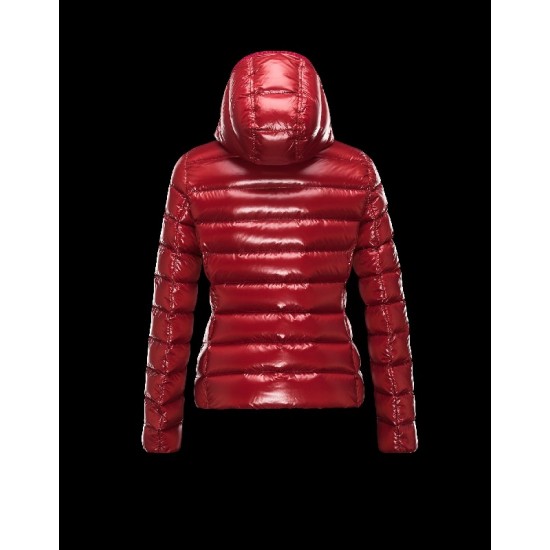 Moncler PLANE Double-Breasted Detachable Turtleneck Maroon Dunjakke Nylon/Polyamid Dame 41382558TD