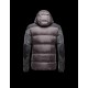 Moncler REPUBLIQUE Fixed Hood Turtleneck Sølv Dunjakke Wool Technical Nylon Herre 41311180JM