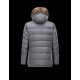 Moncler RETHEL Detachable Turtleneck Sølv Dunjakke Wool Flannel Coyote Herre 41466932ST