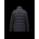 Moncler ROUILLAC Detachable Lapel Collar Sort Vinterfrakke Elastane/Nylon Herre 41377883HS