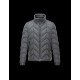 Moncler ROYALE Detachable Hood Turtleneck Sølv Dunjakke Wool Flannel Herre 41466443TA