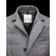 Moncler Rodin Sølv Dunjakke Flannel Wool Herre 41224663CL