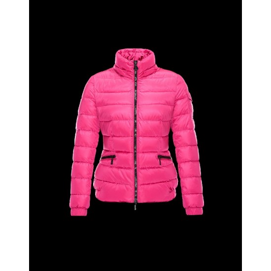 Moncler SABY Detachable Turtleneck Fuchsia Dunjakke Nylon/Polyamide Dame 41457124TH