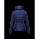 Moncler SANGLIER Inner Hood Turtleneck Blå Dunjakke Nylon Dame 41381027EL