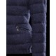 Moncler SANGLIER Turtleneck Dark Blå Dunjakke Wool Dame 41466462TI