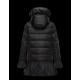 Moncler SERRE Turtleneck Sort Vinter Jakker Nylon/Polyamide Dame 41456720IX