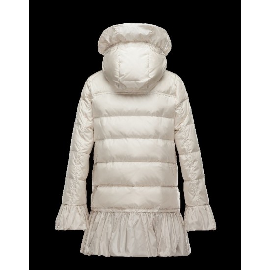 Moncler SERRE Turtleneck Ivory Vinter Jakker Nylon/Polyamide Dame 41456720RA