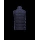 Moncler TENAY Turtleneck Dark Blå Dunvest Wool Flannel Herre 41456745SC