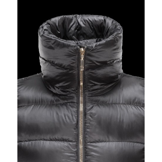 Moncler TORCY Turtleneck Steel Sølv Vinter Jakker Polyamide Dame 41456973FW