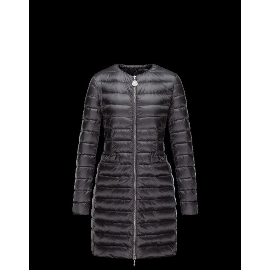 Moncler VERNOIS Ultralight Detachable Round Collar Steel Sølv Dunjakke Nylon/Feather Dame 41466225LF