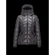 Moncler BADETE Turtleneck Drawstring Closure Steel Sølv Dunjakke Polyamide Dame 41464877KT