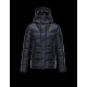 Moncler BASILE Turtleneck Fixed Hood Dark Blå Dunjakke Polyamide Herre 41457019XO