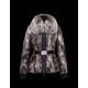 Moncler CANET Detachable Turtleneck Fur Collar Sort Dunjakke Techno Fabric/Polyamide Dame 41464947TA