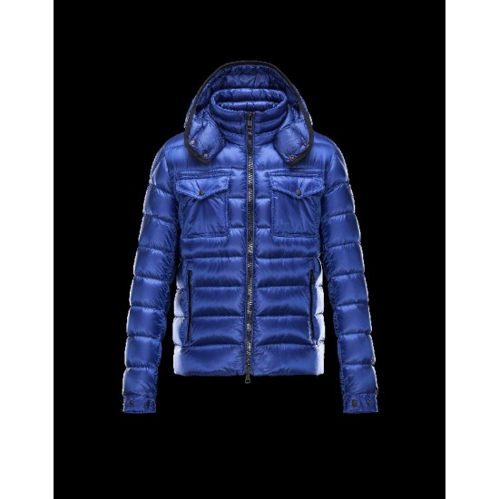 Moncler EDWARD Detachable Hood Turtleneck Lilla Dunjakke Techno Fabric Herre 41456708FA