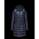 Moncler HERMINE Ultralight Turtleneck Blå Vinter Jakker Nylon Dame 41378010CV