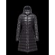 Moncler Moka Detachable Hood Steel Sølv Vinter Jakker Lacquered Nylon Dame 41224531UV