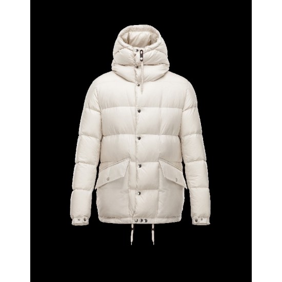 Moncler MONTCLAR Ultralight Fixed Hood Ivory Dunjakke Cotton Herre 41456716PF