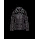 Moncler PALAS Double-Breasted Turtleneck Sort Dunjakke Nylon/Polyamide Dame 41457361FT