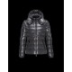 Moncler Bady Detachable Hood Steel Sølv Dunjakke Lacquered Nylon Dame 41224540KR