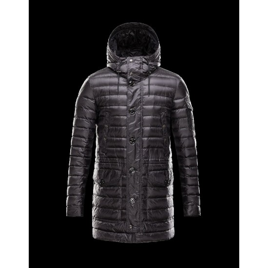 Moncler BENJAMIN Ultralight Turtleneck Sort Heavy Dunjakke Nylon/Polyamide Herre 41411431ET