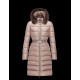 Moncler FABREFUR Detachable Turtleneck Light Brun Vinter Jakker Polyester/Beaver Dame 41456774PI