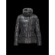 Moncler ILAY Turtleneck Drawstring Closure Steel Sølv Dunjakke Lacquered Nylon Dame 41456710WJ