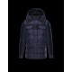 Moncler JACOB Detachable Hood Turtleneck Dark Blå Dunjakke Wool Techno Fabric Herre 41456709SQ