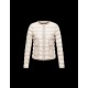 Moncler LISSY Ultralight Round Collar Beige Dunjakke Polyamide Dame 41338938JV