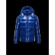 Moncler Maya Detachable Hood Slate Blå Dunjakke Nylon/Polyamid Herre 41236584WA