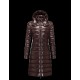 Moncler Moka Detachable Hood Dark Brun Vinter Jakker Nylon/Polyamide Dame 41224531VB