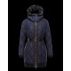 Moncler MOUCHE Detachable Turtleneck Dark Blå Vinter Jakker Techno Fabric/Polyester Dame 41473460DM