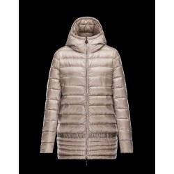 Moncler NARLAY Ultralight Turtleneck Beige Vinter Jakker Nylon Dame 41457282KL