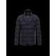 Moncler ROUILLAC Detachable Lapel Collar Blå Vinterfrakke Polyamid/Elastane Herre 41377883PD