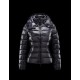 Moncler Bady Detachable Hood Blå Dunjakke Lacquered Nylon Dame 41224540XX