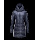 Moncler BARBEL Ultralight Round Collar Blå Dunjakke Nylon/Polyamide Dame 41411433AK