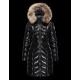 Moncler BELLOY Turtleneck Fur-Trimmed Hood Sort Vinter Jakker Nylon/Polyamide Dame 41461298AB