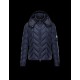 Moncler BERRIAT Detachable Hood Turtleneck Dark Blå Dunjakke Nylon/Polyamid Herre 41456793QL