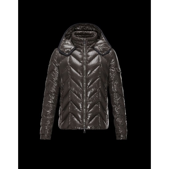 Moncler BERRIAT Detachable Hood Turtleneck Dark Grøn Dunjakke Nylon/Polyamid Herre 41456769UD