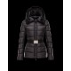 Moncler FABREGES Detachable Turtleneck Sort Dunjakke Polyamide/Beaver Dame 41456715WM