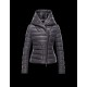 Moncler GAUBE Fixed Hood V-Neckline Steel Sølv Dunjakke Polyester Dame 41456771VN