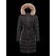 Moncler GENEVRIER Fur Hood Sort Vinter Jakker Nylon/Pa Dame 41311136HN