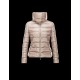 Moncler MEILLE Round Collar Detachable Collar Beige Dunjakke Polyamide Dame 41456712GK