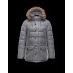 Moncler RETHEL Detachable Turtleneck Sølv Dunjakke Wool Flannel Coyote Herre 41466932ST