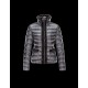 Moncler TEMPLE Ultralight Turtleneck Steel Sølv Dunjakke Nylon/Mink Dame 41456772KB