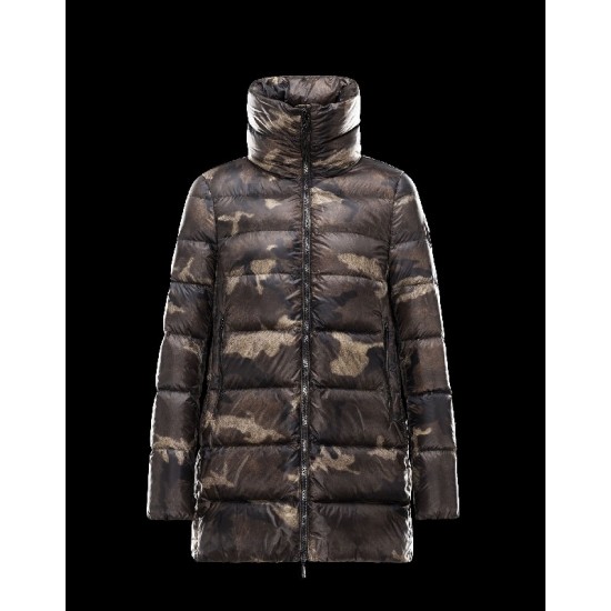 Moncler TORCY Turtleneck Military Grøn Vinter Jakker Techno Fabric Dame 41466447JO